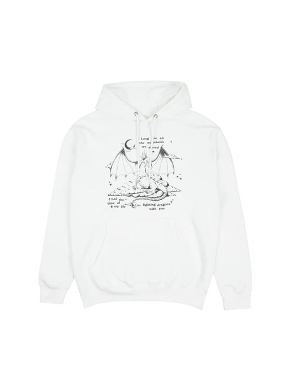 TAYLOR SWIFT [OFFICIAL] - FIGHTING DRAGONS WITH YOU WHITE HOODIE (M)